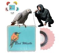Bird Attracting Chirping Toy, 5pcs Bird Whistle for Adults, Bird Whistle to Attract Birds, Magic Tongue Whistle Toy, Oral Stunts Tricks Gag Tweeting Noisemaker Toy (Rose)