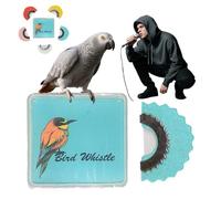 Bird Attracting Chirping Toy, 5pcs Bird Whistle for Adults, Bird Whistle to Attract Birds, Magic Tongue Whistle Toy, Oral Stunts Tricks Gag Tweeting Noisemaker Toy (Bleu)