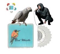Bird Attracting Chirping Toy, 5pcs Bird Whistle for Adults, Bird Whistle to Attract Birds, Magic Tongue Whistle Toy, Oral Stunts Tricks Gag Tweeting Noisemaker Toy (Blanc)
