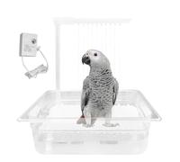 Bird Automatic Bathtub | Automatic Parakeet Bathtub | USB Electric Fountain Tub for Pet Small Medium Cockatiel Parakeets African Grey Conures