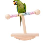 Bird Barch Stand pour perroquet pour l'intérieur | Jouet enrichissant l'intelligence pour perruches | Jouet de soulagement de l'ennui | Support de table à bascule en bois | Exercice pour animaux de