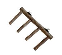 Bird Barch Support de ponçage en bois pour perroquet Échelle debout Escalade Jouet pour petits oiseaux Accessoires de cage Bird Barches Stand Échelle Cockatiels Conures Sichaken Papia Cage