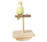Bird Barch Swing Toy - Oiseau en bois naturel à bascule, jouet à mâcher et à grimper | Jouet interactif pour animaux de compagnie | Jouet interactif pour animaux de compagnie à longue queue