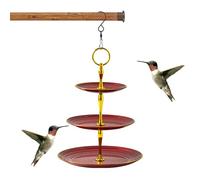 Bird Bath and Feeder for Outside, Hanging Garden Birdfeeder, Hangable Outdoor Bird Bath Fountain for Finches, for Women, Mom, Grandma, Birds Lovers, 280g