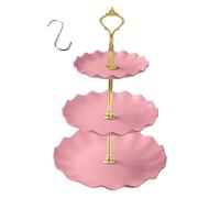 Bird Bath, Bird Feeders, 9.45x9.45x13.78 inches, 3-Layer Feeding Combo, Easy to Clean, Multi-Functional Pet Accessories, Ideal for Parrots, Parakeets, Sparrow, Green/Pink/White