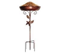 Bird Bath, Birdbath Bowl Water Feeder, Vintage Bird Bath Decoration, Garden Enhancement Solution, for Pond, Birdwatching, Balcony, Farmhouse, Backyard, Outdoor Patio, 29.92x12.01 inches