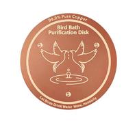 Bird Bath Copper Disk - Copper 10cm | Birdbath Purification Accessory, Hummingbird Bath Cleaning Coppers Disk | Decorative Water Maintenance Tool For Backyard Patio Courtyard Lawn Balcony Garden Bird
