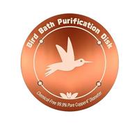 Bird Bath Copper Disk - Copper 10cm | Birdbath Purification Accessory, Hummingbird Bath Cleaning Coppers Disk | Decorative Water Maintenance Tool For Backyard Patio Courtyard Lawn Balcony Garden Bird