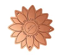 Bird Bath Copper Disk - Thick Garden Accessories | Copper Plate for Bird Bath Bowls | Flower-Shaped Purification Tray, 3-Point Support, Physically Cleans Water, for Outdoor Garden Patio Lawn Ceramic