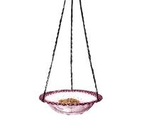 Bird Bath Feeder - Bird Water Bath, Metal Hanger Birdhouse | Garden Nature Viewing Window Deck Railing, Wildlife Backyard Porch Yard Tree Fence Patio Lawn with Outdoor Hanging Hook Attachment
