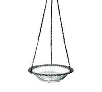 Bird Bath Feeder, Birdbaths for Outdoors, Heavy-Duty Metal Waterer Station Decorative for Patio Wild Life Viewing, Balcony Deck Observation Apartment Window Wildlife Photography