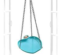 Bird Bath for Outdoors - Hangable Chain Animal Drinking Dish, Garden Bird Water Basin Bowl, Decorative Outdoor BirdFeeding Station for Courtyard Patio Yard Balcony | Hummingbird Robin Sparrow Swallow