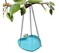 Bird Bath for Outdoors, Hangable Chain, Animals Drinking Dish with Sturdy Build, Garden Basin Aid with Smooth Comfort, Modern Courtyard Style, Accessory for Patio Yard Balcony Hummingbird