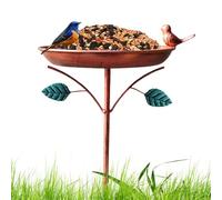 Bird Bath for Outside, Metal Bird Bath, Feeding Station Bowl, Rust-Resistant Finish, Freestanding Design, Easy to Clean, Stable Base, Decorative Art, Perfect for Lawn, Garden, 86x24x24cm