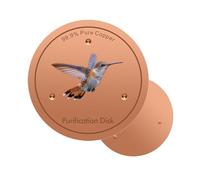 Bird Bath Metal Disk, 10cm Fountain Water Purification Plate, Triple Support Insert | Outdoor Garden Algae Prevention Tray for Patio Drinking Basin, Yard, Lawn Care Accessories