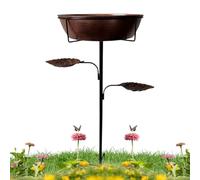 Bird Bath, Metal Feeder, 36.61 Inches Rustproof Bowl Support, Removable Decoration with Finish Design, Garden Pond with Utility, Home Accessories for Lawn Hummingbird Deck Patio Yard and Balcony Usage