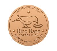 Bird Bath Purification Disk - Water Cleaning Accessory With Triple Point Support For Stable Placement In Bowls, Helps Maintain Clearer Water For Birds With Simple Passive Purification Design, All Seas