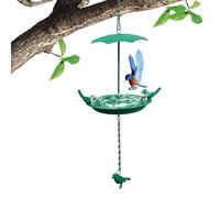 Bird Bath Tray, Metal Bird Bowl, Hanging Birds Feeder 30cm for Modern Art