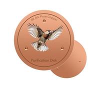Bird Bath Water Purifier - Metal Disc, Garden Bird Care for Outdoor Baths
