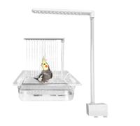 Bird Bathing Accessory - Automatic Bird Bath with Shower Head & Running Water | Bath Parrot Powered USB for Budgies & Other Cage Birds | ABS Material, Lightweight & Easy to Clean
