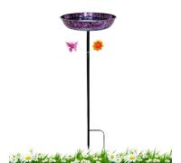 Bird Baths for Outdoors - Iron, Metal Wild Birds Feeder,Standing Birdbath for Backyard Patio Porch Yard Lawn Garden Birdwatchers