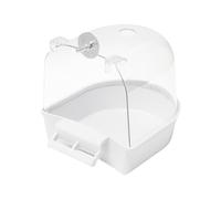 Bird Bathtub - Clear Cage Bath Box and Shower, Transparent Bird Bath for Parrots, Parakeet Cage Accessoires, Small Pet Bathing Tub, Caged Shower Tube for , Acrylic Bath Box for Indoor Aviary