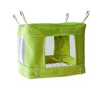 Bird Bed, Bird Hut, Sleeping Nest Tent with Vented Mesh Bottom, 7.09x5.51 inches, Soft Comfortable Shelter for Canary Breeding Finch Parakeet Playing Resting Indoor Cage Use