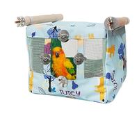 Bird Bed for Cage, Breathable Snuggle Hut with Cool Mat, Waterproof Cloth Pet Tent, Cozy Nest for Cockatiel, Conure, Lovebird, Comfortable Bird Habitat, 7.87x6.3x5.91 inches