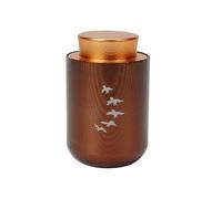 (Bird Brown)Pet Urn Casket for Ashes Cremation Bangle Casket Sympathy Gift Supplies for Pet Memorial Jewelry Accessories