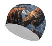 Bird by Stone Bonnet de bain confortable pour réduire la traînée et protéger les cheveux, durable, doux, élastique, garde la coiffure inchangée pour homme et femme