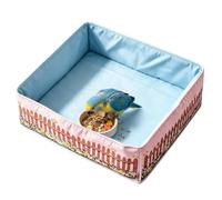 Bird Cage Anti-Splash Guard - Waterproof Parrot Base Mat & Food Shield | 23.62x23.62" | Bird Cage Anti-Splash Guard Mat | Waterproof Polyester Base Tray Liner For Parrots, Parakeets, Finches, Canari