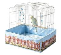 Bird Cage Anti-Splash Guard - Waterproof Parrot Base Mat & Food Shield | 23.62x23.62" | Bird Cage Anti-Splash Guard Mat | Waterproof Polyester Base Tray Liner For Parrots, Parakeets, Finches, Canari