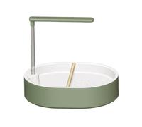 Bird Cage Bath | PP, 12.5in X 9.8in X 3.4in, USB Powered | Automatic Water Circulation Shower For Small & Medium Birds | Detachable Bathtub With Beech Sticks