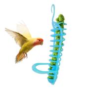 Bird Cage Feeder - Hanging Foraging Toy, Parakeet Perch Basket | Hollow Wire Basket Hook | Parakeet Bird Cages, Colorful Suspended Perch Holds Nutritious Food Items