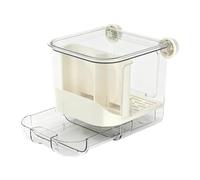 Bird Cage Feeder - Large Capacity Automatic Clear Feeding Cage Accessories