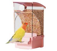 Bird Cage Feeder, Parrot Food Dispenser, Cockatiel Feeding Station with Transparent and Refillable Design for Parakeets, Cockatiels, Or Other Small Pet Birds, 1 Piece