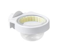 Bird Cage Feeder - PP 9.6x7.2x4.2cm | Parrot Feeding Bowl with Clamp | Chinchilla Cage Watering and Feeding Accessory for African Grey Conure Small Birds