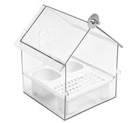 Bird Cage Feeder | Pull-Out Drawer External Decorative Transparent