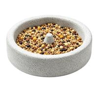 Bird Cage Feeder, Pumice Stone Wear Resistant Dish Watering Station, Bird