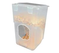 Bird Cage Feeder - Weatherproof Anti-Splash Pet Food Dispenser, Indoor Cage Bird Feeder, Easy Fill Feature, Spill-Resistant Function for Cockatiel, Canary, Cockatoos, Parakeet