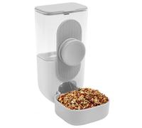 Bird Cage Feeders, Clear Automatic Feeding and Hydration System, No- Parrot Food Dispenser, Durable Cage Accessories for Cockatiels, Lovebirds, Budgies, Small Pet Birds