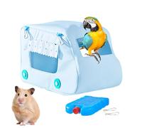 Bird Cage Hammock, Bird Hut Cockatiel Nest Hammock, 9.06x5.91x6.3 inches Car Shape Cooling Sleeping Cave House for Parrot, Hamster, Canary, Conure, Lovebird and Pet Supplies