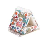 Bird Cage Hammock, Hangable Snuggle Tent, Soft Fabric Nest with Secure Build, Parrot Shelter for Lovebird Canary, Bunny Guinea Chinchilla Hut with Decorative Style, Cockatiel Resting Spot for Home Use