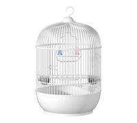 Bird Cage, Parakeet Carrier, Travel Cage, Sturdy Iron Frame, Built-in Handle and Perch, Ideal for Travel Or Home Use, 9.05x9.05x14.57 inches, White Color, 1 Piece
