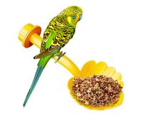 Bird Cage Perches - 2 en 1 Stand, Feeding Bird Rest | Parakeet Macaw Finch Lovebird Canary Sparrow Hummingbird Cage Climbing Accessory Pet Supplies Indoor Outdoor Aviary Station