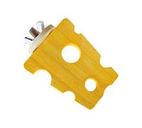 Bird Cage Perches, Cheese Wooden Bird Stand, 3.74x3.15in Claw Grinding Perch Accessories, Indoor Cage Platforms for Budgies, Parakeets, Cockatiels and Small Birds