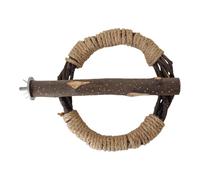 Bird Cage Porces - Wooden Pocciniera, branche d'escalade pour animaux de compagnie | Accessoire durable avec corde pour les papates de palametti petits oiseaux, utilisation du jeu intérieur pour