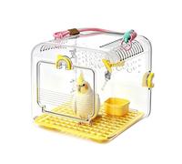 Bird Cage - Portable Clear Acrylic Pet Accessory, Stressfree Travel Cage | Travel Bird Carrier Cage for Macaws Parrot Sparrow Lawns Yard Patio Traveling Stressfree Travel Cage