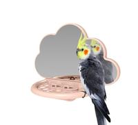 Bird Cage Punch - Support De MiroirDe Poisson Perche Pour Oiseaux CockatielMirror | POURQUOI POUR PARROT CACCHATIEL PERCHIO, miroir D'ACCITURA AVEC CAGE PE