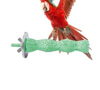 Bird Cage Stand, Fowl Perch Stand, Parrot Training Stick, Paw Grinding Texture, Chew Resistant Design, Multi Pack for Parakeets, Cockatiels, Lovebirds 4.72 inch Pink,Purple,Green